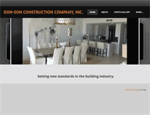 Tablet Screenshot of donsonconstruction.com